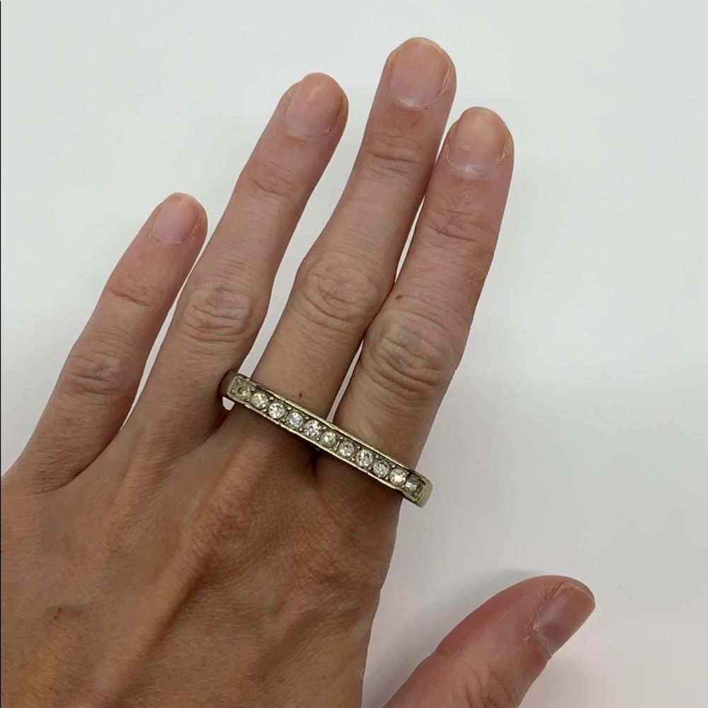 Beautiful gold & diamonds double ring